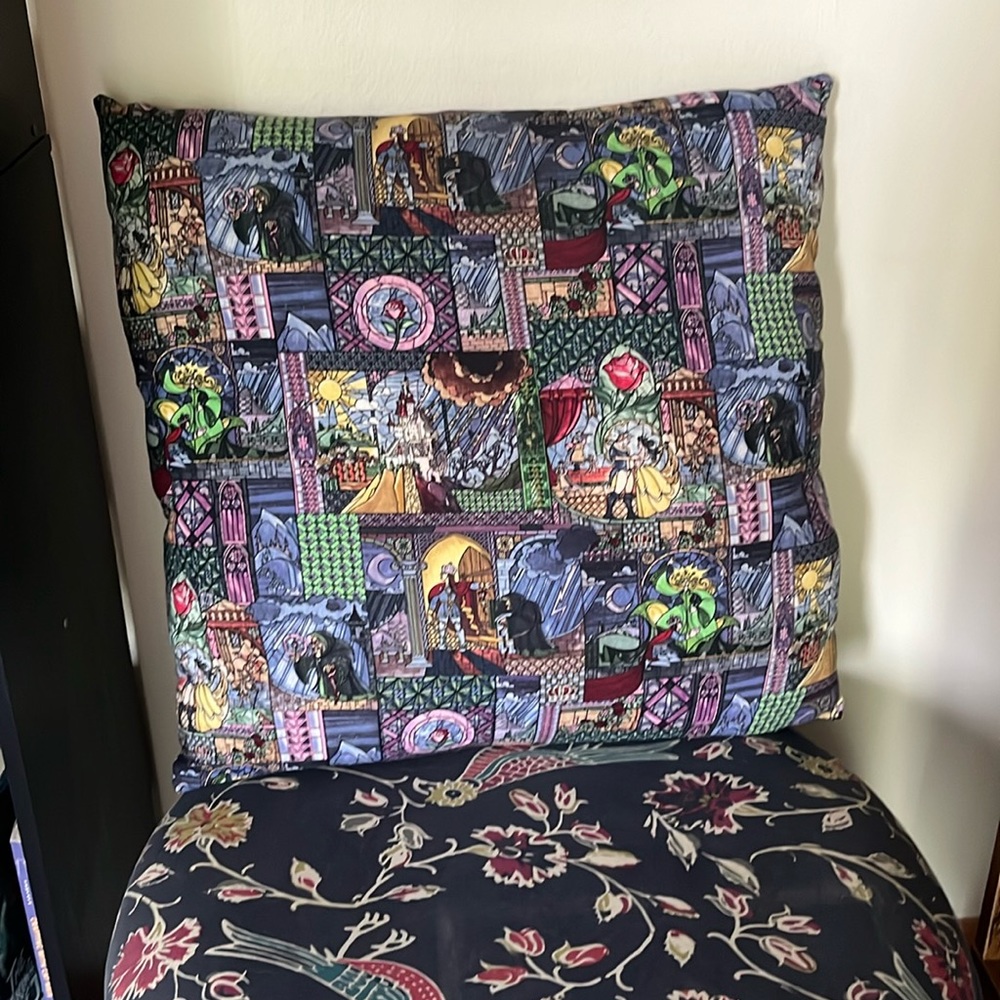 20x20 Beauty and the Beast Throw Pillow